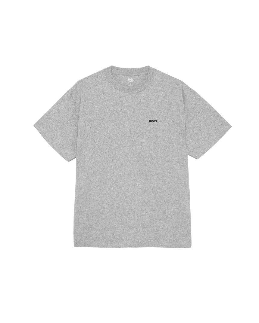 Obey Visual Studios Flower Tee - Heather Grey - Spin Limit Boardshop