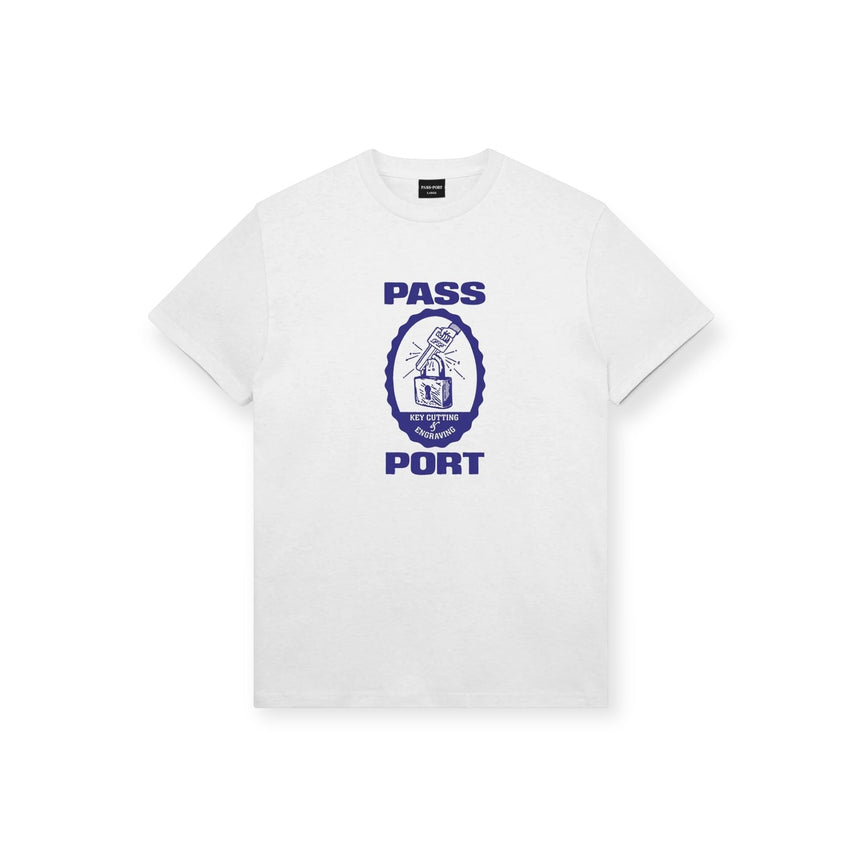 Pass Port Hercu Locks Tee - White - Spin Limit Boardshop