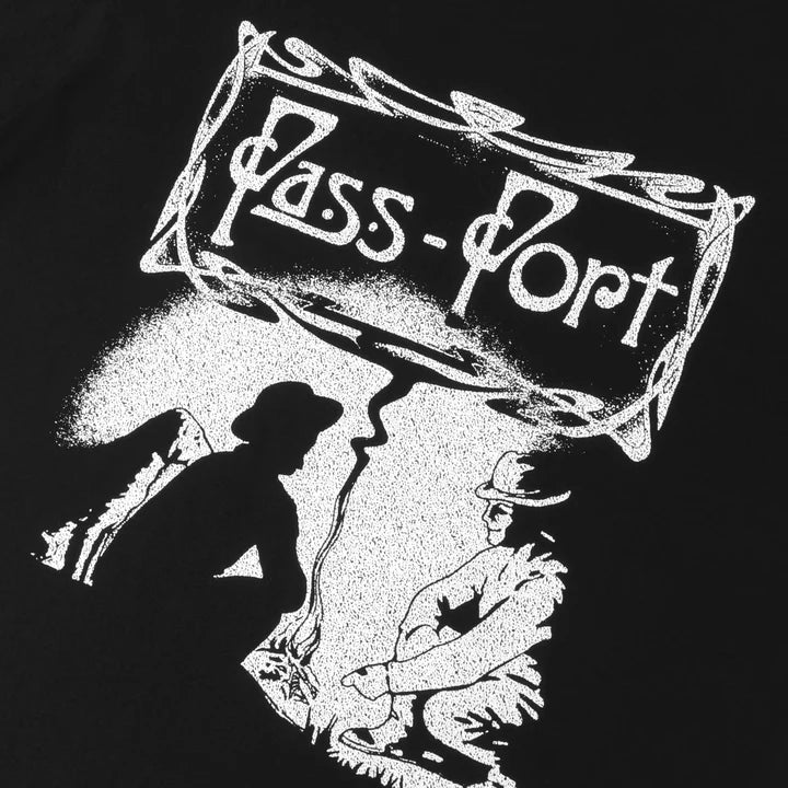 Pass Port Plume Tee - Black - Spin Limit Boardshop