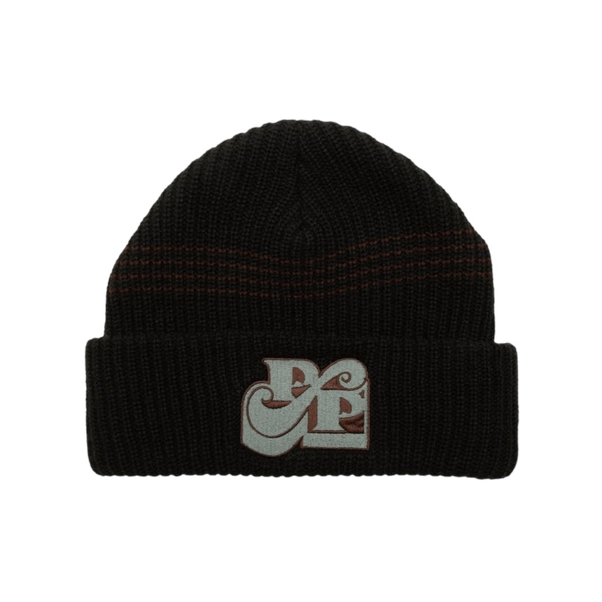 Pass Port Tilde Stamp Beanie - Black - Spin Limit Boardshop