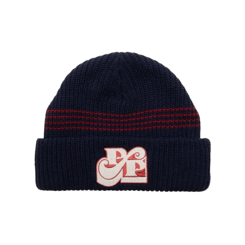 Pass Port Tilde Stamp Beanie - Navy - Spin Limit Boardshop