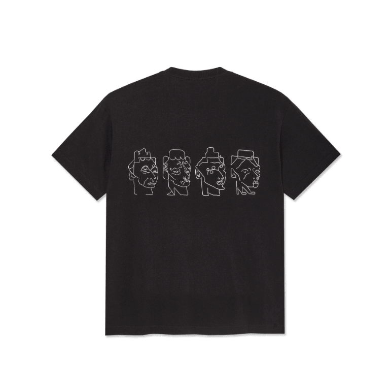 Polar Co. Contrast 8 Heads Tee - Black - Spin Limit Boardshop