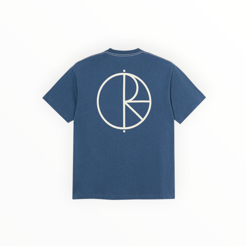 Polar Co. Contrast Stroke Logo Tee - Grey Blue - Spin Limit Boardshop