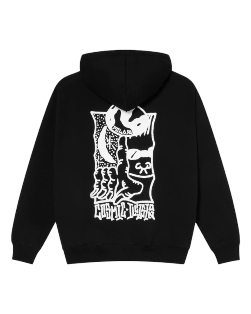 Polar Co. Cosmic Dave Hood - Black - Spin Limit Boardshop