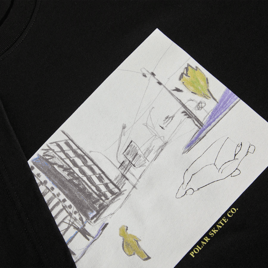 Polar Co. Downtown Tee - Black - Spin Limit Boardshop