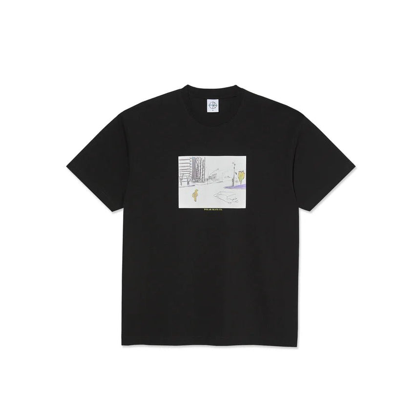 Polar Co. Downtown Tee - Black - Spin Limit Boardshop