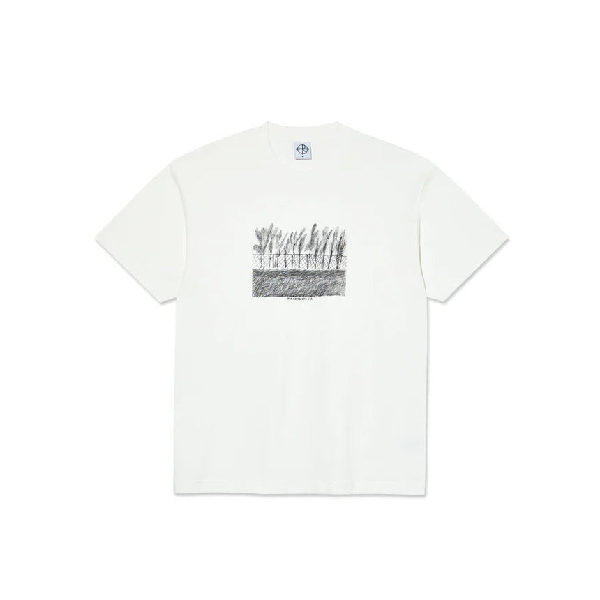 Polar Co. Fence Tee - White - Spin Limit Boardshop