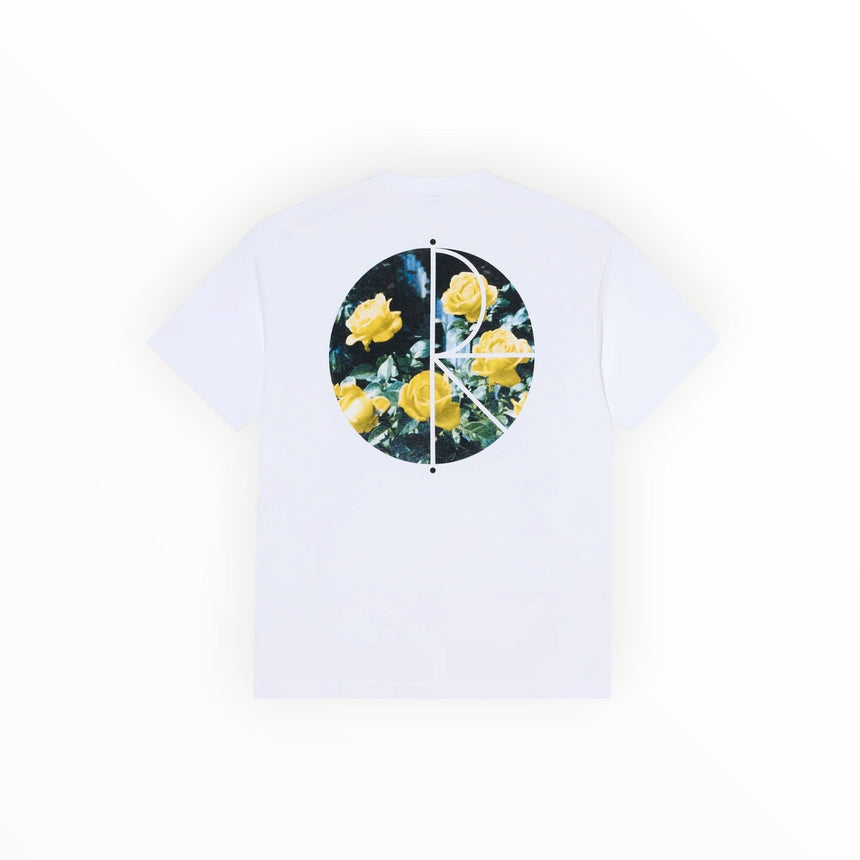 Polar Co. Fill Logo Martas Roses Tee - White - Spin Limit Boardshop