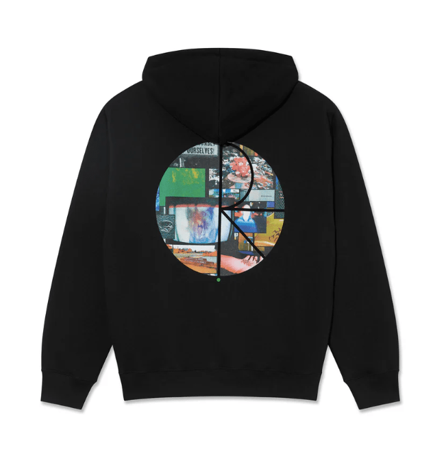 Polar Co. Ourselves Collage Fill Logo Dave Hood - Black - Spin Limit Boardshop