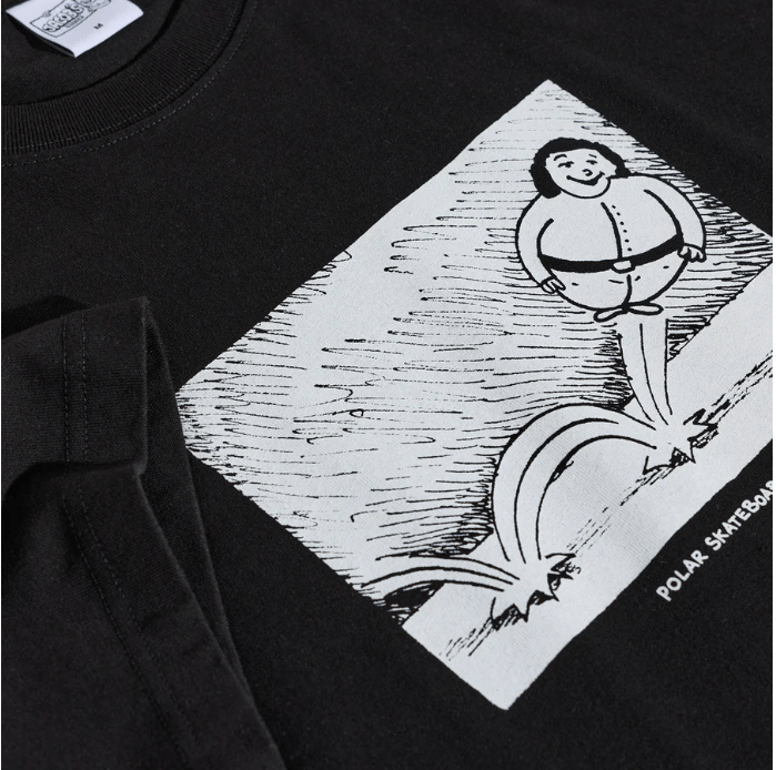 Polar Co. Polar Bounce Tee - Black - Spin Limit Boardshop