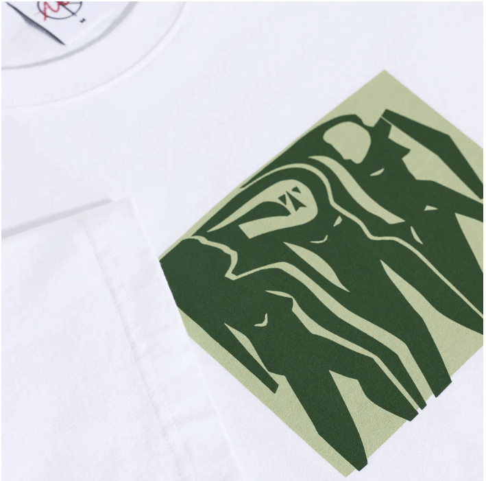 Polar Co. Polar Cut Outs Tee - White - Spin Limit Boardshop