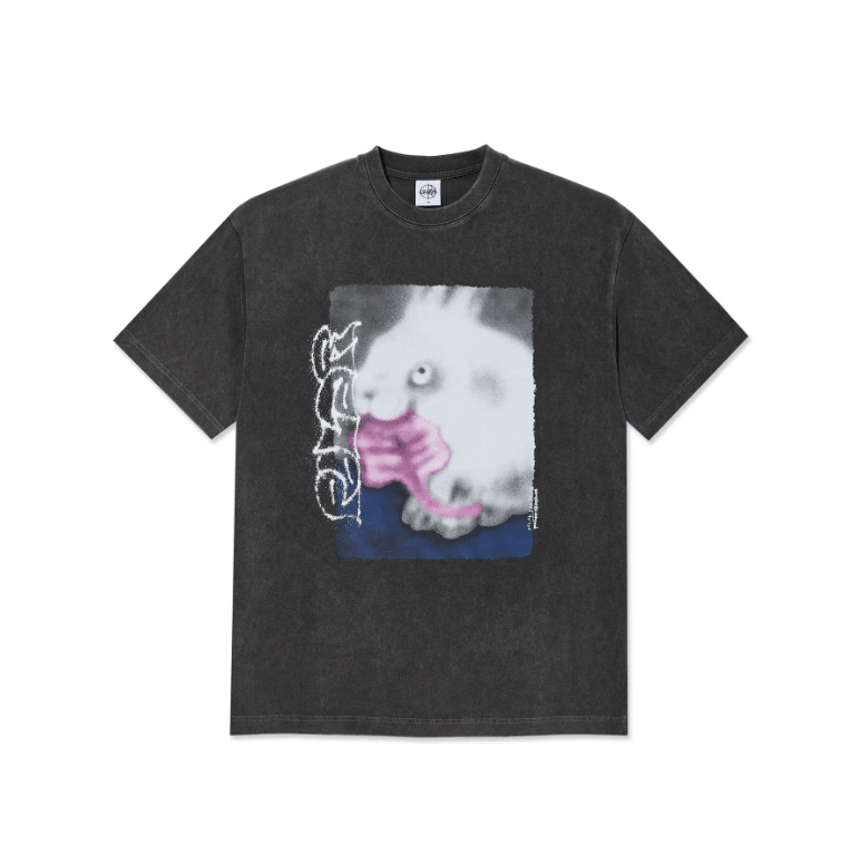 Polar Co. Rabbit Silver Tee - Black - Spin Limit Boardshop