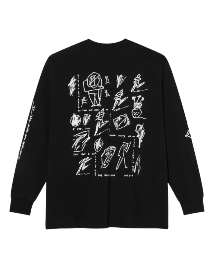 Polar Co. Sad At Times Longsleeve - Black - Spin Limit Boardshop