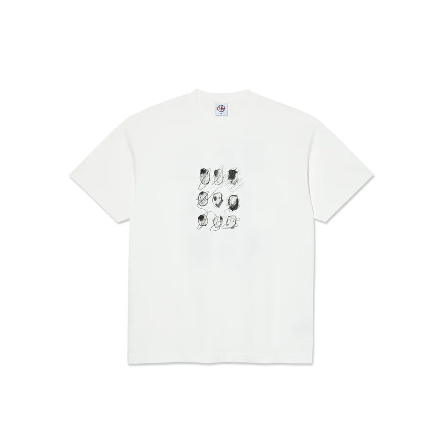 Polar Co. Sequence Tee - White - Spin Limit Boardshop