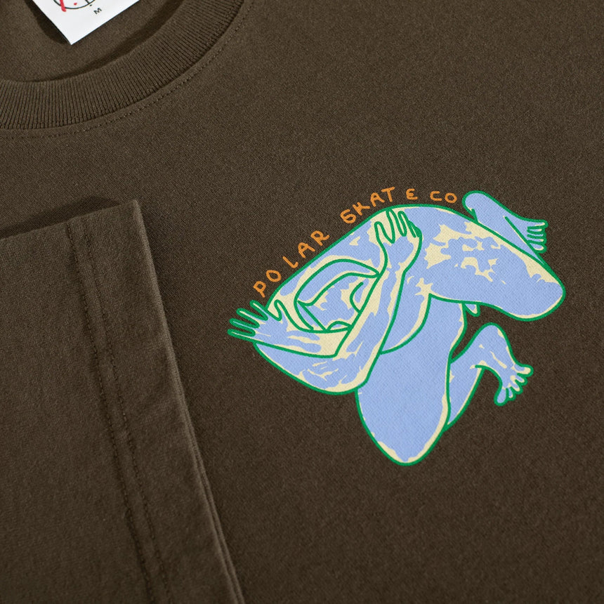 Polar Co. Shy Bow Tee - Brown - Spin Limit Boardshop