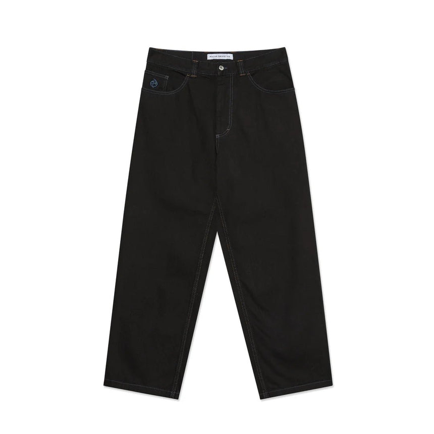 Polar Skate Co. Big Boy Pants - Black Blue Stitching - Spin Limit Boardshop