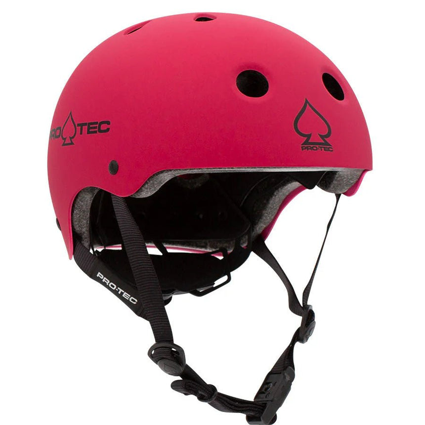 Pro - Tec Jr. Classic Certified Helmet - Matte Pink (kid) - Spin Limit Boardshop