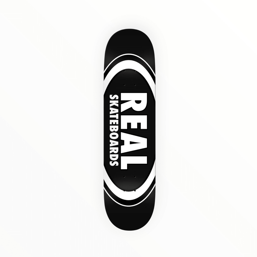 Real Team Classic Oval Black Board - 8.25 - Spin Limit Boardshop
