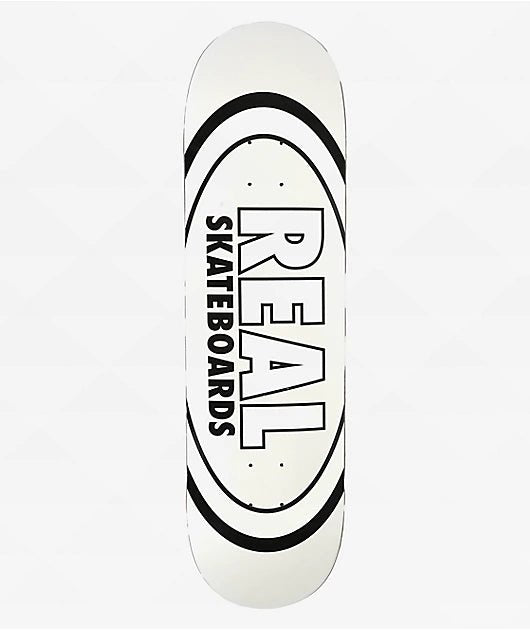 Real Team Classic Oval White Board - 8.38 - Spin Limit Boardshop