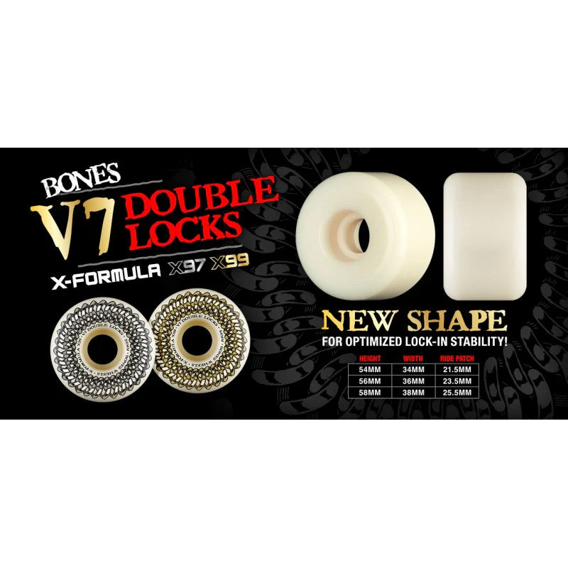 Bones X Formula V7 Doublke Wide Locks 99A - 54mm