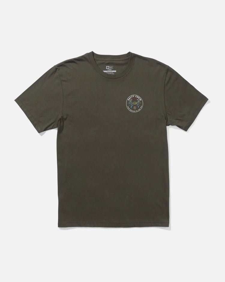 Salty Crew Blue Crabber Tee - Dusty Olive - Spin Limit Boardshop