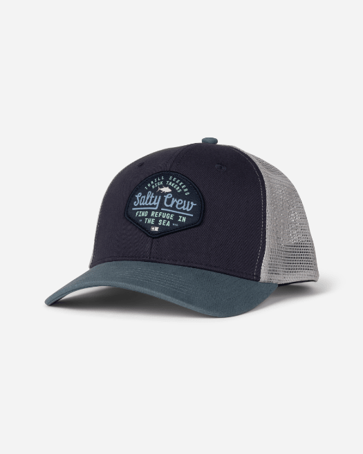 Salty Crew Border Trucker Hat - Navy - Spin Limit Boardshop