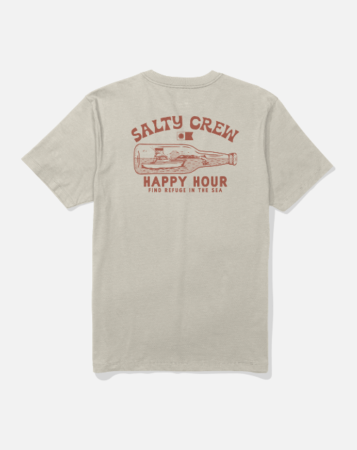 Salty Crew Bottle Rocket Tee - Bone - Spin Limit Boardshop
