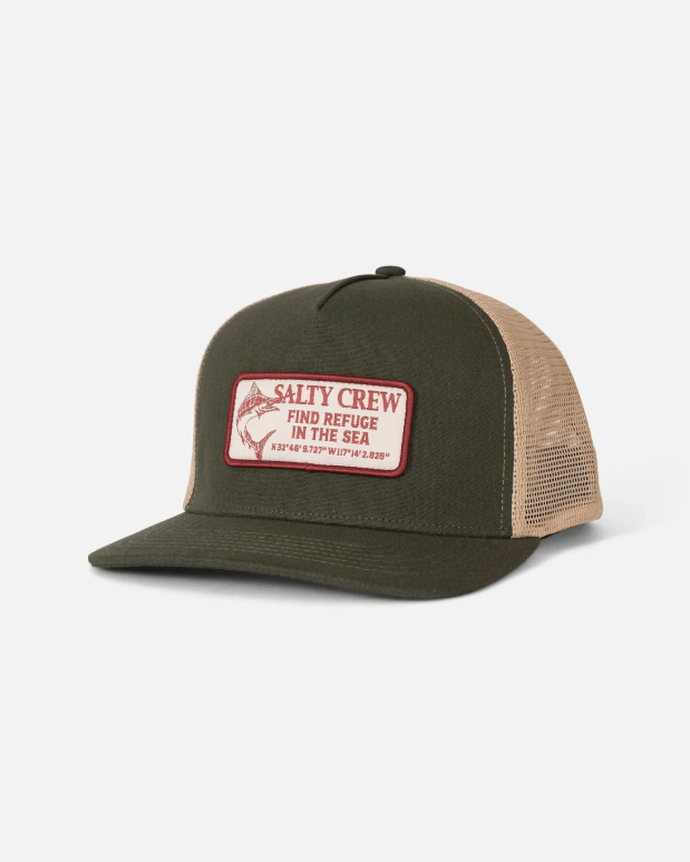 Salty Crew Coordinates Trucker - Deep Green - Spin Limit Boardshop