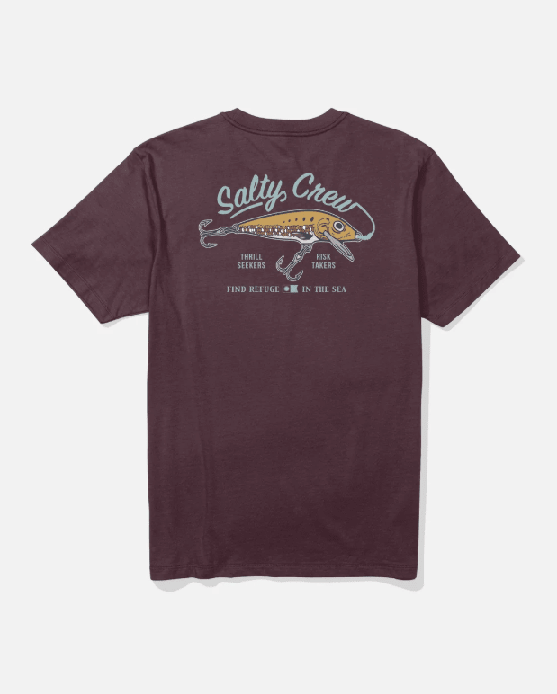 Salty Crew Decoy Tee - Wine - Spin Limit Boardshop