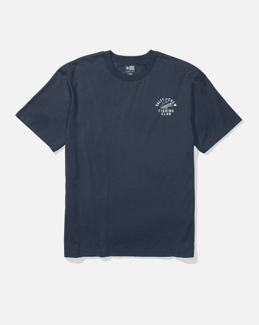 Salty Crew Fish Club Classic Tee - Navy - Spin Limit Boardshop