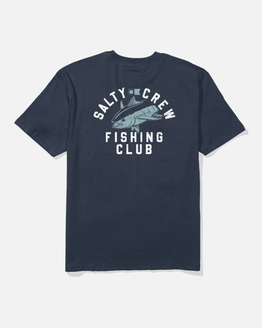 Salty Crew Fish Club Classic Tee - Navy - Spin Limit Boardshop
