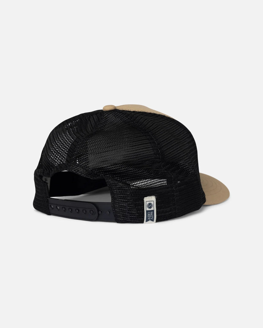 Salty Crew Fishing Co Trucker Hat - Khaki - Spin Limit Boardshop
