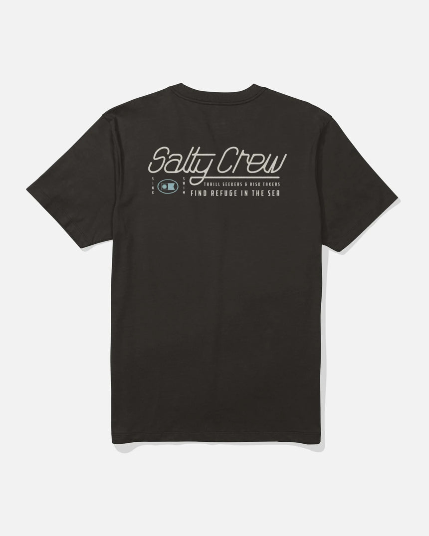 Salty Crew Fluid Classic Tee - Black - Spin Limit Boardshop