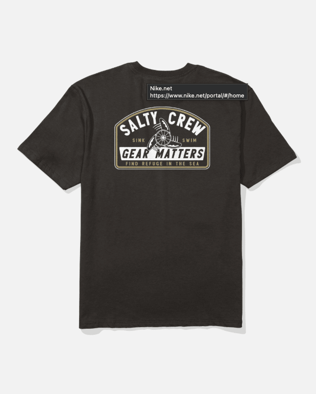 Salty Crew Gear Shop Classic Tee - Black - Spin Limit Boardshop