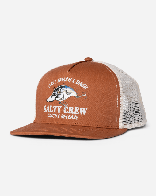 Salty Crew Good Times Foamie Trucker Hat - Friar Brown - Spin Limit Boardshop