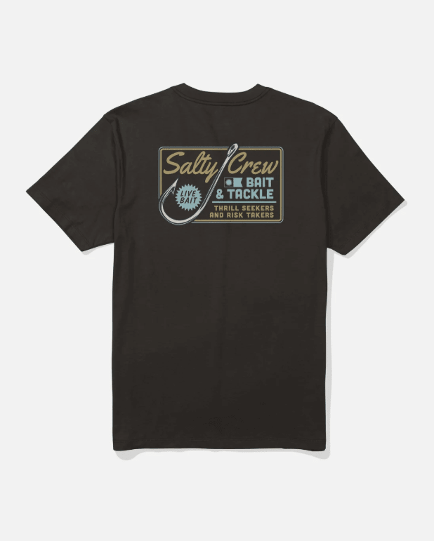 Salty Crew Hooked Up Tee - Black - Spin Limit Boardshop