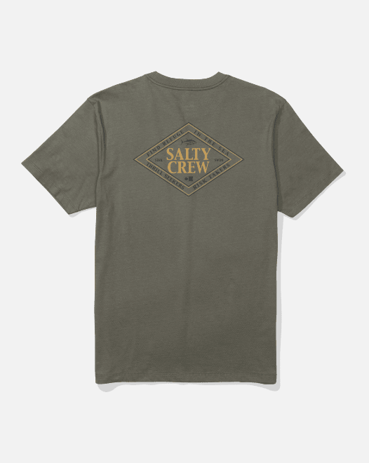 Salty Crew Iconic Classic Tee - Dusty Olive - Spin Limit Boardshop