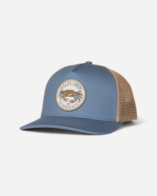 Salty Crew Jimmy Trucker Hat - Pilot Blue - Spin Limit Boardshop
