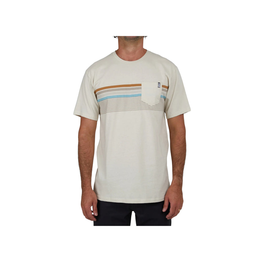 Salty Crew Lineup Stripe Premium Tee - Bone - Spin Limit Boardshop