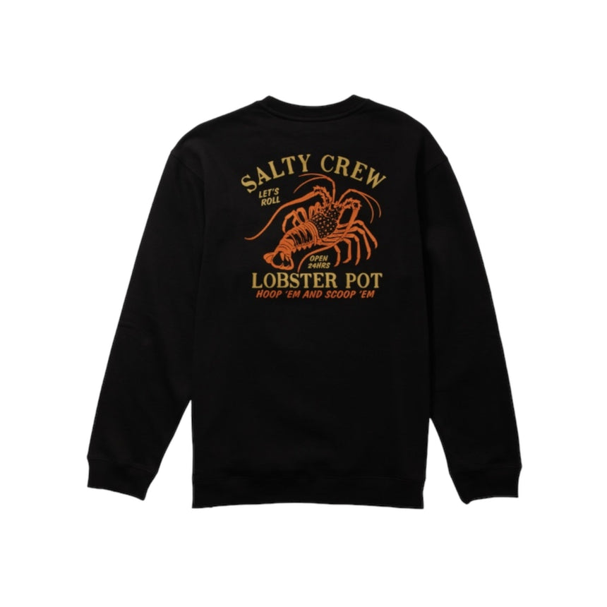 Salty Crew Lobster Pot Fleece Crew - Black - Spin Limit Boardshop