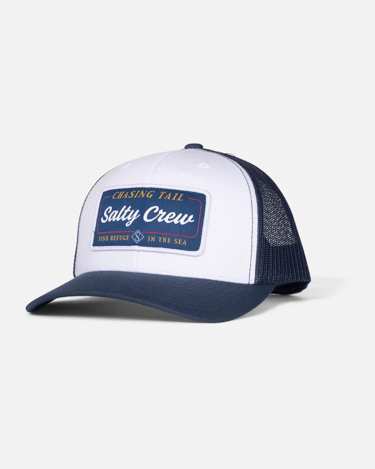 Salty Crew Marina Retro Trucker - White Navy - Spin Limit Boardshop