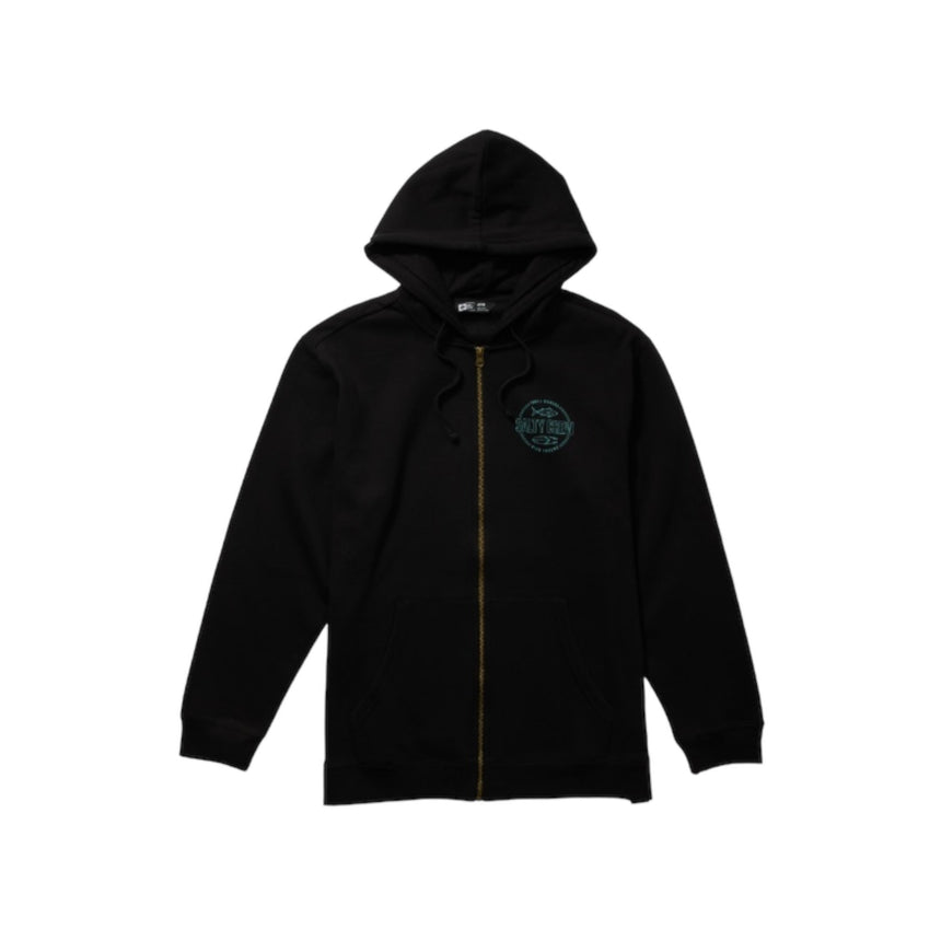 Salty Crew Outline Zip Hoodie - Black - Spin Limit Boardshop