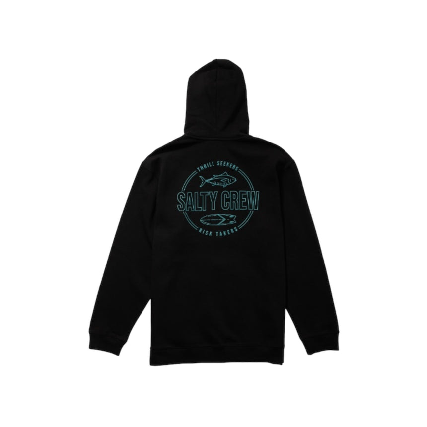 Salty Crew Outline Zip Hoodie - Black - Spin Limit Boardshop