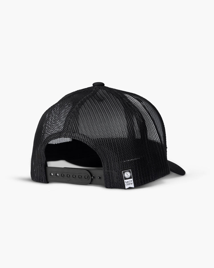 Salty Crew Outlined Retro Trucker Hat - Black - Spin Limit Boardshop