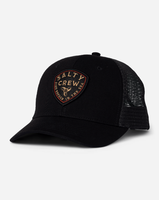 Salty Crew Rotor Trucker Hat - Black - Spin Limit Boardshop