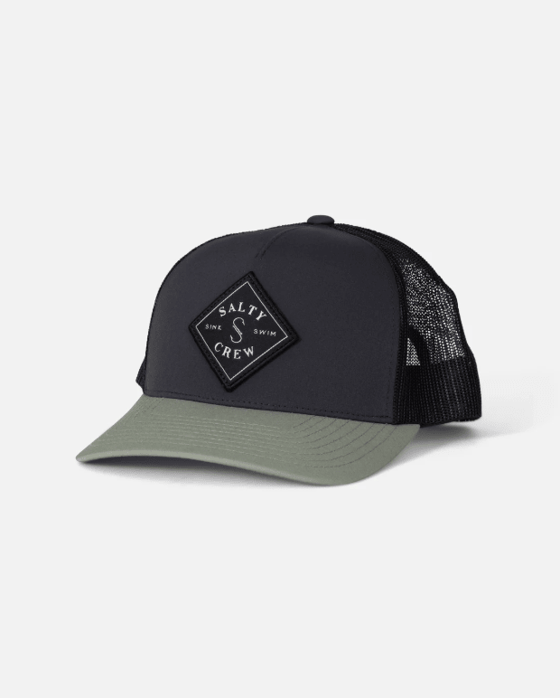 Salty Crew Sealine Retro Trucker - Black Green - Spin Limit Boardshop