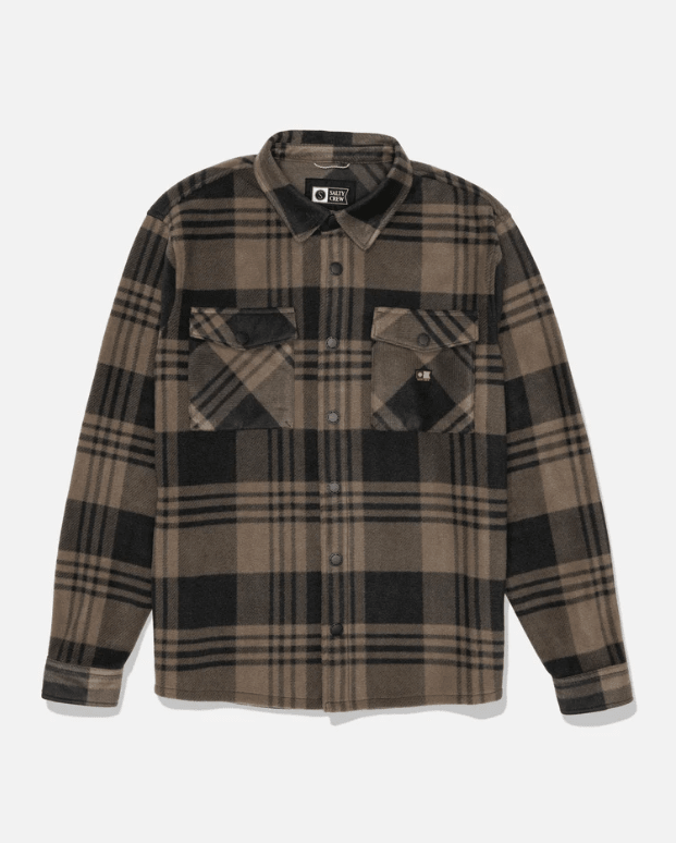 Salty Crew Shelter Polar Shirt - Washed Brown - Spin Limit Boardshop