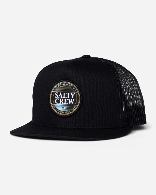 Salty Crew Simple Fade Trucker Hat - Black - Spin Limit Boardshop