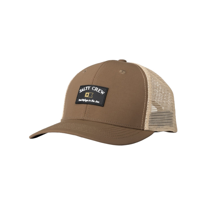 Salty Crew Steadfast Retro Trucker Hat - Brown - Spin Limit Boardshop