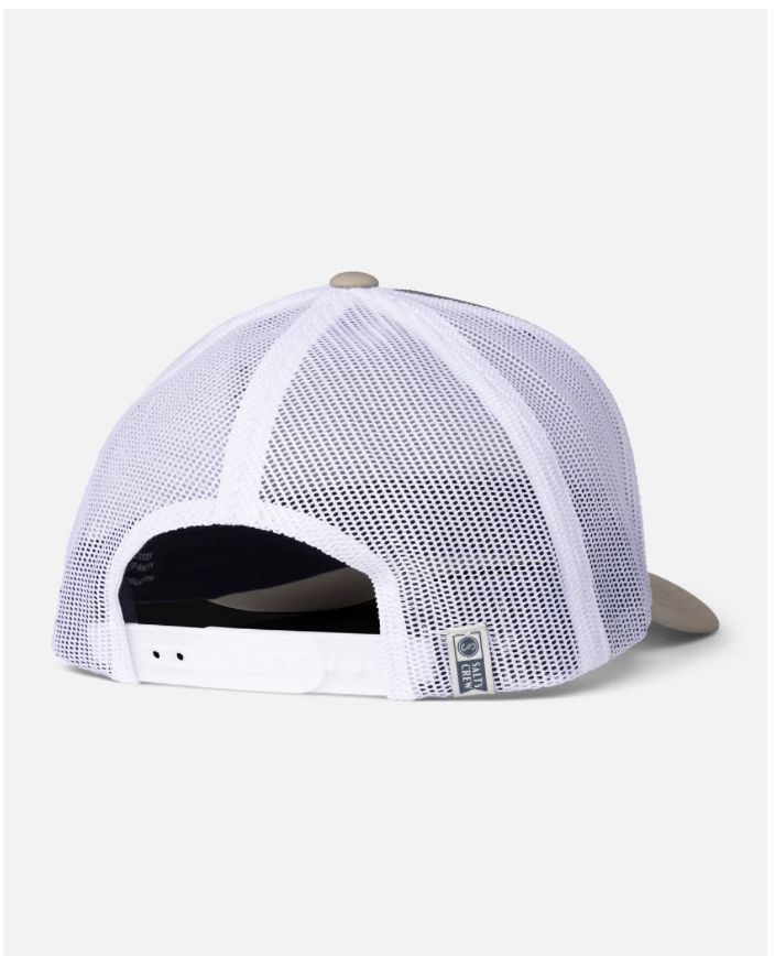 Salty Crew Steadfast Retro Trucker Hat - Grey Tan - Spin Limit Boardshop